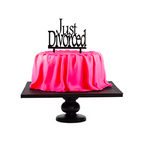 "Just Divorced" divorce party cake topper