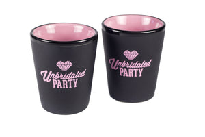 "Unbridaled Party" shot glass